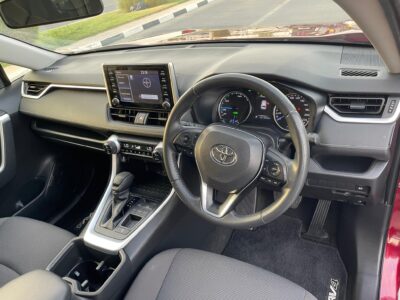 2022 Toyota RAV 4 GX Hybrid 2.5-liter 4-cylinder in-line Engine Red Grey SUV AWD