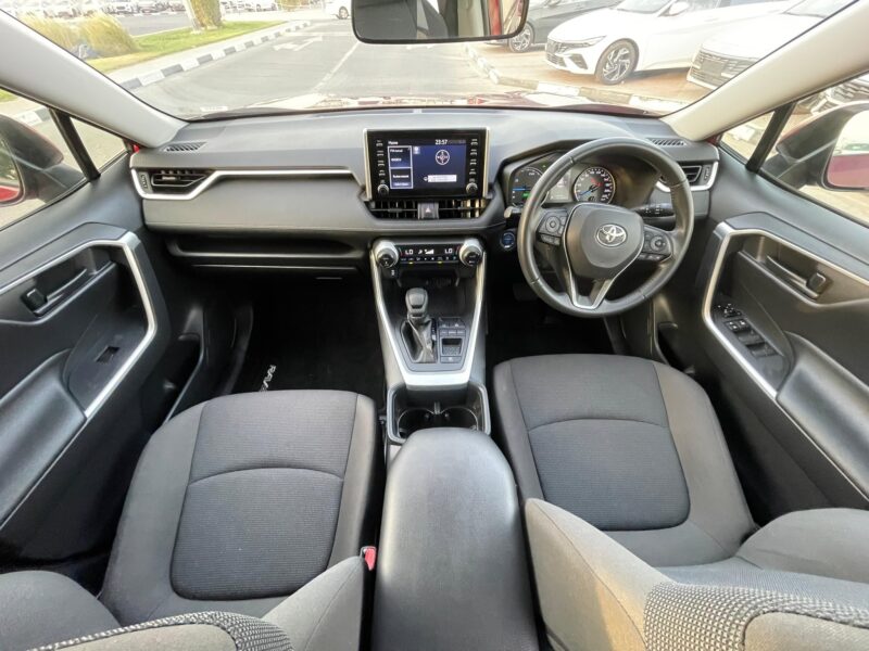 2022 Toyota RAV 4 GX Hybrid 2.5-liter 4-cylinder in-line Engine Red Grey SUV AWD