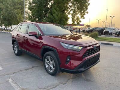 2022 Toyota RAV 4 GX Hybrid 2.5-liter 4-cylinder in-line Engine Red Grey SUV AWD