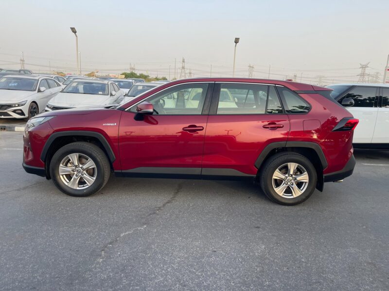 2022 Toyota RAV 4 GX Hybrid 2.5-liter 4-cylinder in-line Engine Red Grey SUV AWD
