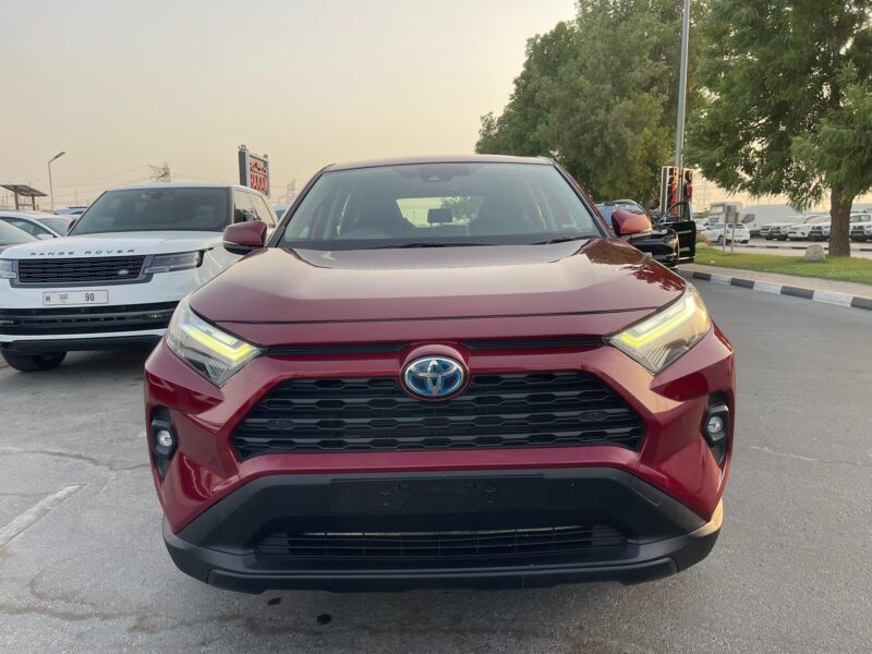 2022 Toyota RAV 4 GX Hybrid 2.5-liter 4-cylinder in-line Engine Red Grey SUV AWD