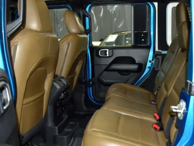 2020 Jeep Wrangler Unlimited Sahara 6 Cylinder Petrol Engine Blue Tan SUV GCC