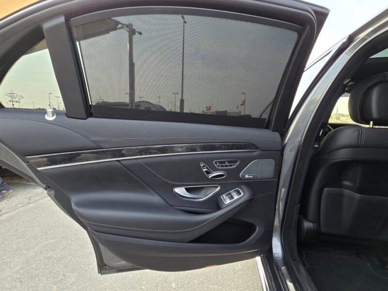 2018 Mercedes-Benz AMG S 63 4.0-liter twin-turbocharged V8 Engine Grey Black Sedan