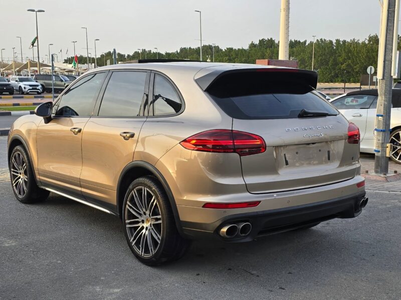 2015 Porsche Cayenne S 3.6-liter twin-turbo V6 Engine Gold Beige SUV Full Specifications