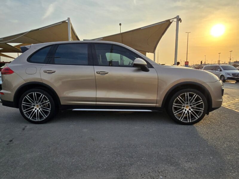 2015 Porsche Cayenne S 3.6-liter twin-turbo V6 Engine Gold Beige SUV Full Specifications