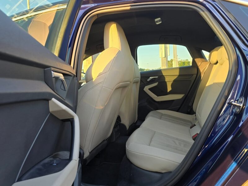 2022 Audi A3 1.5 Litres Inline 4-cylinder Turbo Engine Blue Beige Sedan FWD