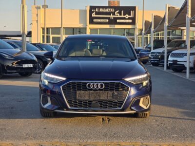 2022 Audi A3 1.5 Litres Inline 4-cylinder Turbo Engine Blue Beige Sedan FWD