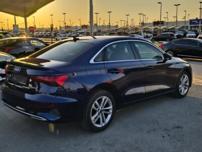 2022 Audi A3 1.5 Litres Inline 4-cylinder Turbo Engine Blue Beige Sedan FWD