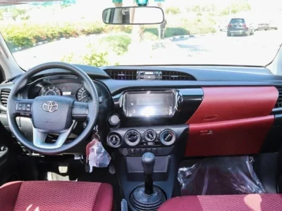 2026 Toyota Hilux DC 2.4L 4 Cylinders Diesel Engine 4WD M/T White Maroon Pick Up Truck