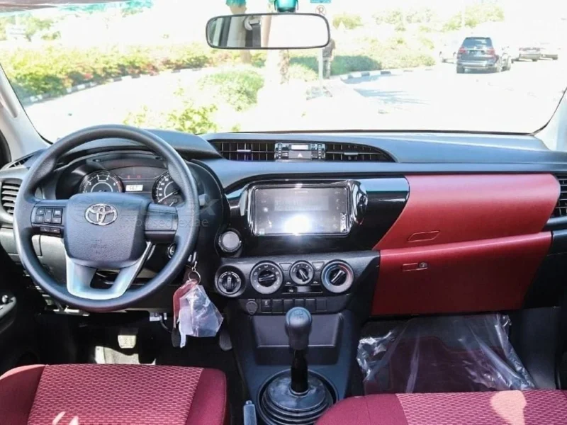 2026 Toyota Hilux DC 2.4L 4 Cylinders Diesel Engine 4WD M/T White Maroon Pick Up Truck