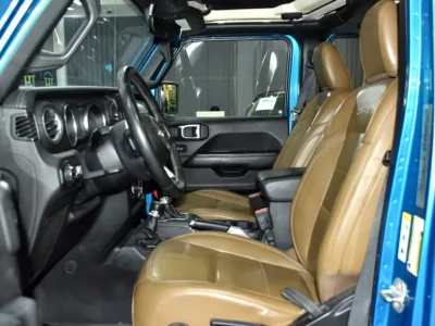 2020 Jeep Wrangler Unlimited Sahara 6 Cylinder Petrol Engine Blue Tan SUV GCC