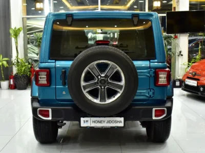 2020 Jeep Wrangler Unlimited Sahara 6 Cylinder Petrol Engine Blue Tan SUV GCC