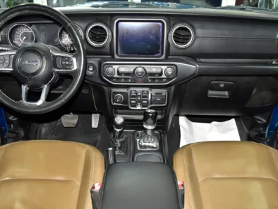 2020 Jeep Wrangler Unlimited Sahara 6 Cylinder Petrol Engine Blue Tan SUV GCC