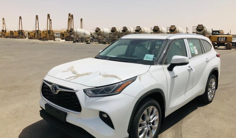 2023 Toyota Highlander Hybrid 2.5-liter 4 Cylinder Engine White Beige SUV AWD