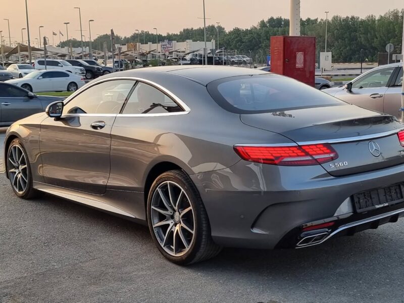 2019 Mercedes-Benz S560 Coupe 4.0L V8 Twin-Turbocharged Engine Grey Red Full Option