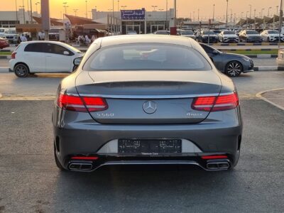 2019 Mercedes-Benz S560 Coupe 4.0L V8 Twin-Turbocharged Engine Grey Red Full Option