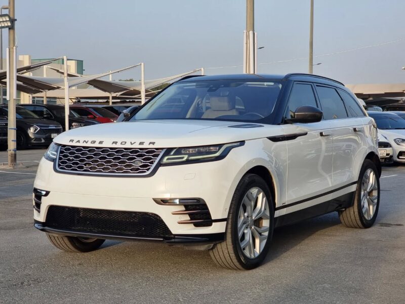 2019 Land Rover Range Rover Velar R-Dynamic SE P250 2.0L Turbo 4 Cylinder Engine White Tan