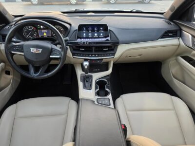 2022 Cadillac CT4 Premium Luxury 2.0 Litres Turbo I4 Engine White Beige RWD