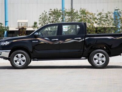 2023 Toyota Hilux 2.4 Litre Diesel 4-cylinder Engine Black Red Pick-Up Truck 4WD