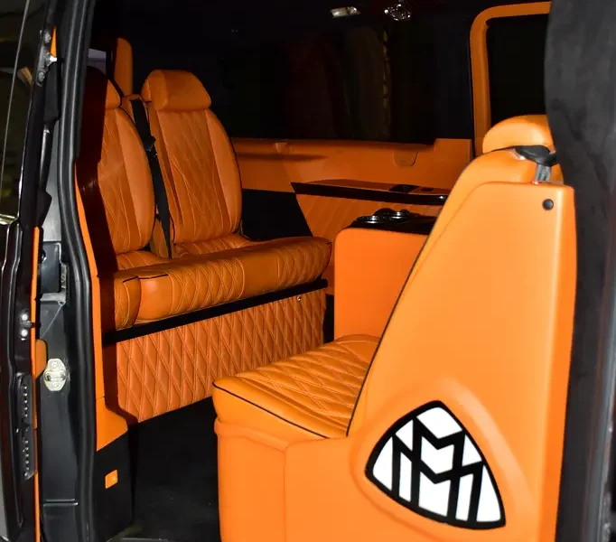 2014 Mercedes-Benz Viano Trend 6 Cylinder Petrol Engine Black Orange Van GCC Specs