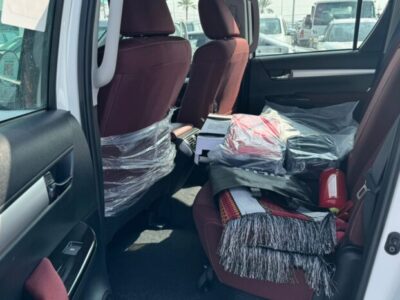 2024 Toyota Hilux 2.4 Litre Diesel 4-cylinder Engine White Red Pick-Up Truck 4WD