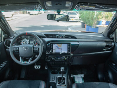 2023 Toyota Hilux 2.4 Litre Diesel 4-cylinder Engine Red Black Pick-Up Truck 4WD