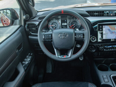 2023 Toyota Hilux 2.4 Litre Diesel 4-cylinder Engine Red Black Pick-Up Truck 4WD