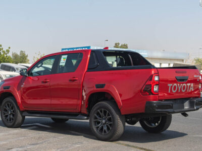 2023 Toyota Hilux 2.4 Litre Diesel 4-cylinder Engine Red Black Pick-Up Truck 4WD