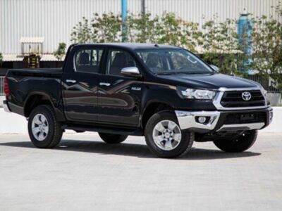 2023 Toyota Hilux 2.4 Litre Diesel 4-cylinder Engine Black Red Pick-Up Truck 4WD