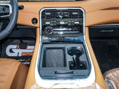 2025 Nissan Patrol Platinum 3.5L V6 Twin Turbo Petrol Engine White Tan SUV Automatic