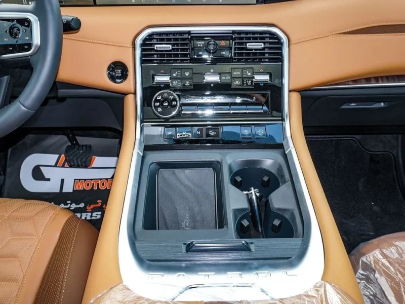 2025 Nissan Patrol Platinum 3.5L V6 Twin Turbo Petrol Engine White Tan SUV Automatic