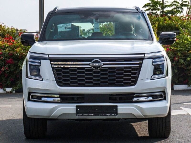 2025 Nissan Patrol Platinum 3.5L V6 Twin Turbo Petrol Engine White Tan SUV Automatic