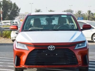 2023 Toyota Yaris 1.5 Litres 4 Cylinders Petrol Engine Orange Beige Sedan FWD