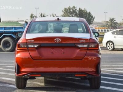 2023 Toyota Yaris 1.5 Litres 4 Cylinders Petrol Engine Orange Beige Sedan FWD