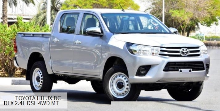 2022 Toyota Hilux 2.4L 4 Cylinder Diesel Engine MID Option Silver Black Pickup Truck