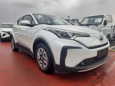 2021 Toyota IZOA Fully Electric Vehicle White Black Compact SUV FWD