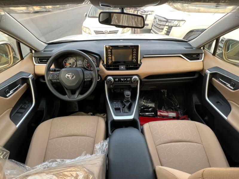 2022 Toyota RAV4 2.5 Liters 4 Cylinders Petrol Engine White Beige SUV AWD