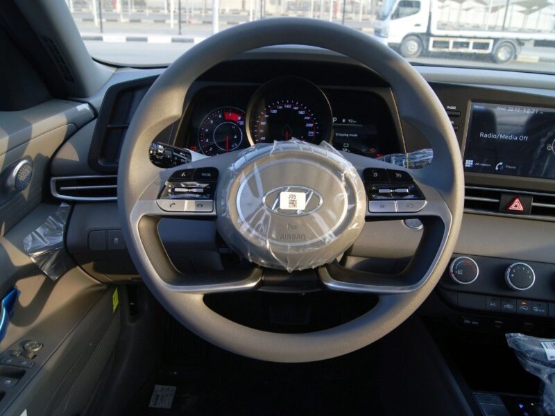 2022 Hyundai Elantra 1.6 Liters 4 Cylinders Petrol Engine Grey Beige Sedan FWD