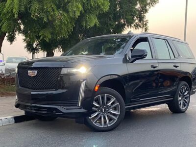 2022 Cadillac Escalade 6.2 Litres V8 Petrol Engine Black Tan SUV 4WD Top of the Line