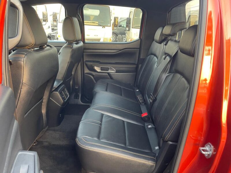 2023 Ford Ranger Wildtrak 2.0L Bi-Turbo 4 Cylinder Diesel Dual Cab Red Black Pickup Truck