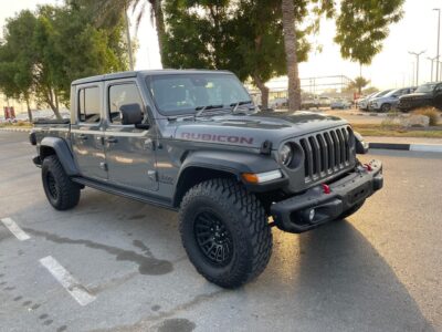 2021 Jeep Gladiator Rubicon Dual Cab 3.6L Petrol V6 Engine Grey Black Pickup Truck