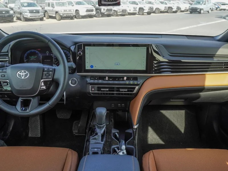 2025 Toyota Camry Grande 2.5 Litres 4 Cylinders Petrol Engine Black Tan Sedan Automatic GCC