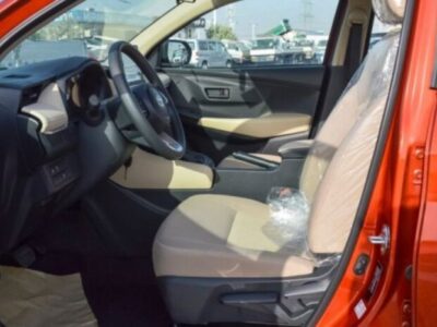 2023 Toyota Yaris 1.5 Litres 4 Cylinders Petrol Engine Orange Beige Sedan FWD