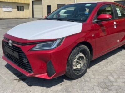 2023 Toyota Yaris 1.5 Litres 4 Cylinders Petrol Engine Red Grey Sedan FWD