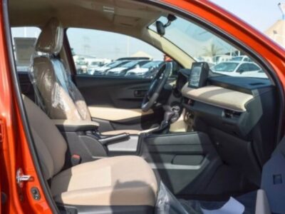 2023 Toyota Yaris 1.5 Litres 4 Cylinders Petrol Engine Orange Beige Sedan FWD