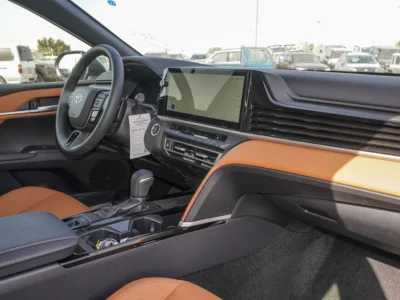 2025 Toyota Camry Grande 2.5 Litres 4 Cylinders Petrol Engine Black Tan Sedan Automatic GCC