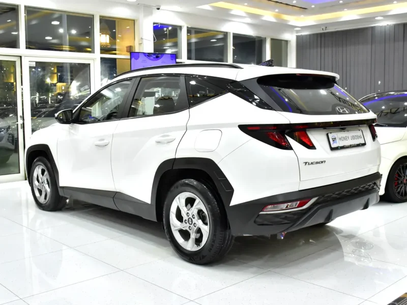 2023 Hyundai Tucson Comfort 4 Cylinders Petrol Engine White Black Crossover GCC Specs