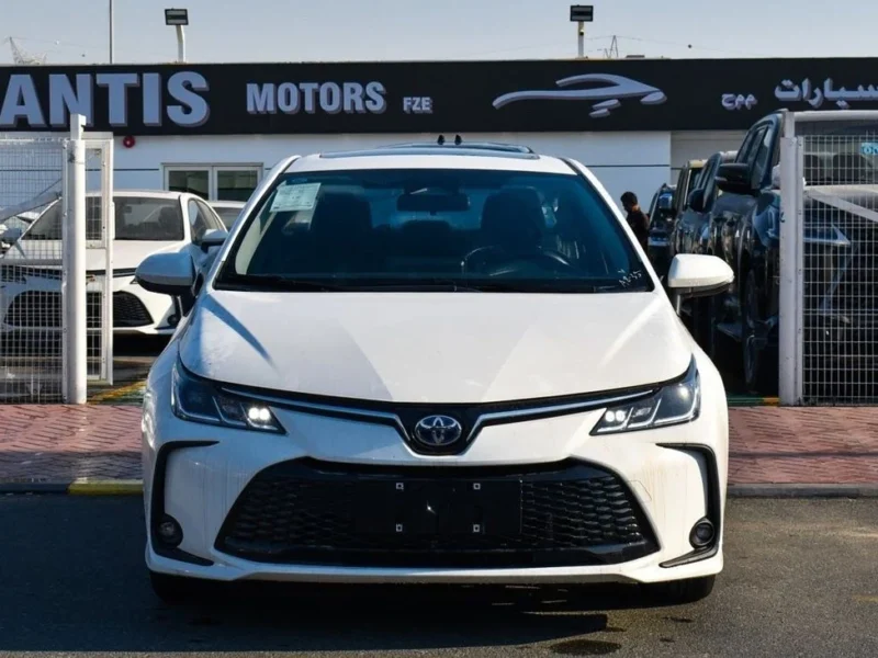 2024 Toyota Corolla 1.8 Litres 4 Cylinders Hybrid Engine White Black Sedan Automatic