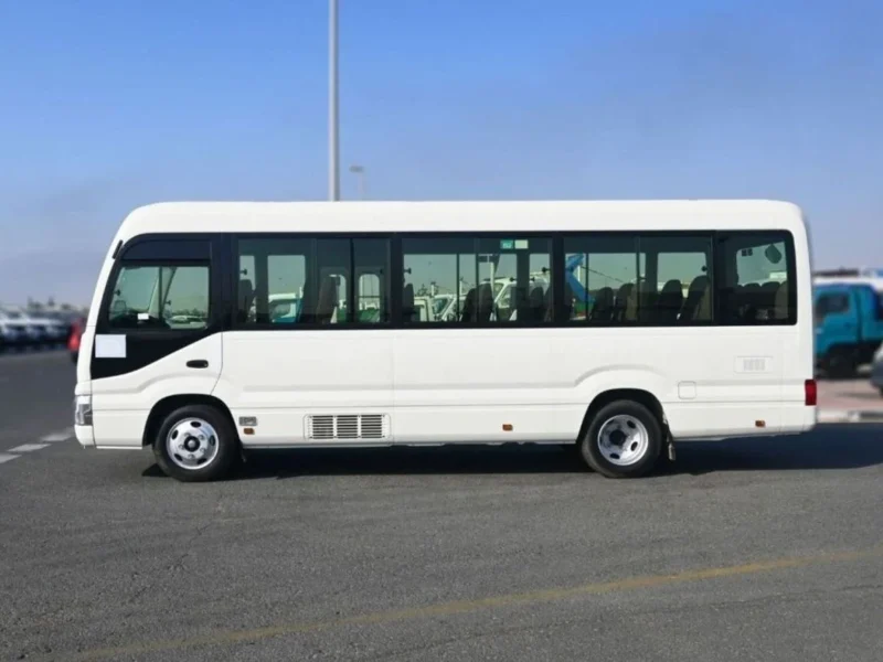 2024 Toyota Coaster 4.2 Litres 6 Cylinders Petrol Engine White Grey Bus Manual GCC Specs