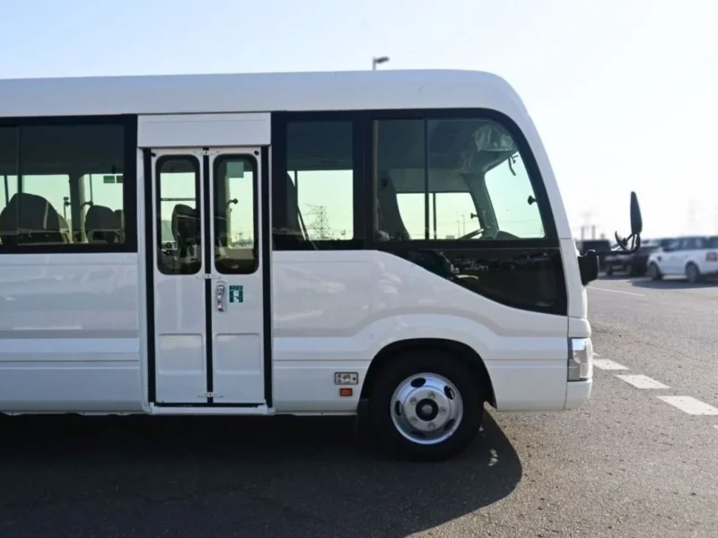 2024 Toyota Coaster 4.2 Litres 6 Cylinders Petrol Engine White Grey Bus Manual GCC Specs